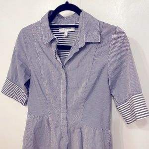 Derek Lam size 4 button down flair collared shirt